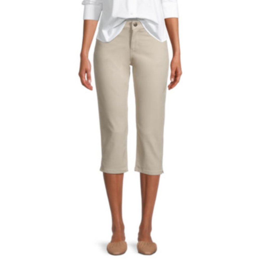 Light Brown/Taupe Capris, Size 8